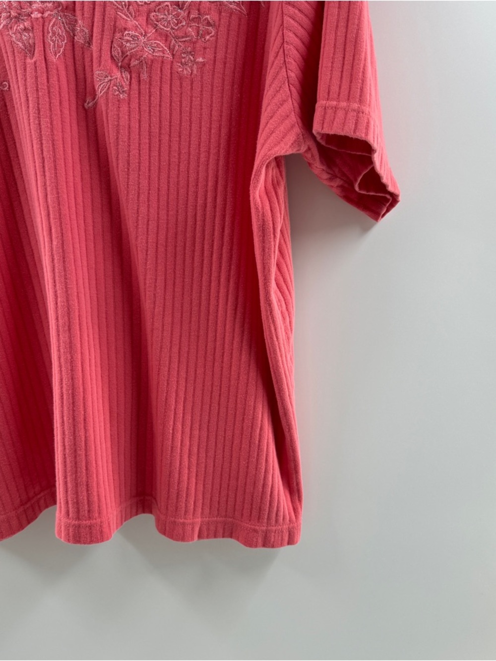 Main Street Y2K Pink Embroidered Top – Women’s XL - Picture 3 of 7
